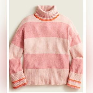 J. Crew Striped turtleneck sweater in Supersoft Yarn - Size Small